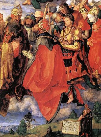 Albrecht Durer The Adoration of the Trinity Sweden oil painting art